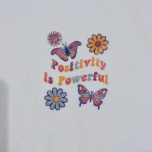 SHEIN “Positivity is Powerful” pajama t-shirt
